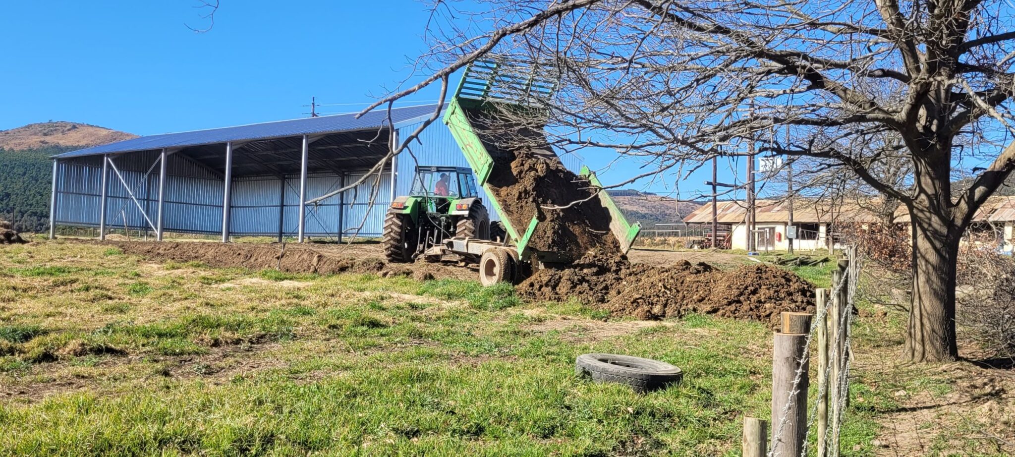 Preparing an access to the Feed Shed
